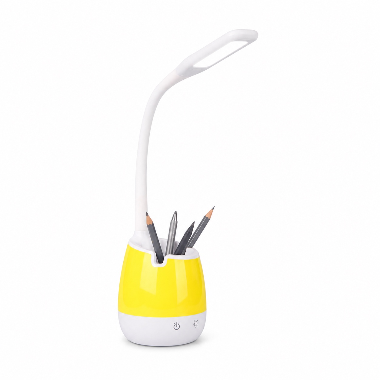 RY22 rechargeable study lamp with a colorful pen-holder base