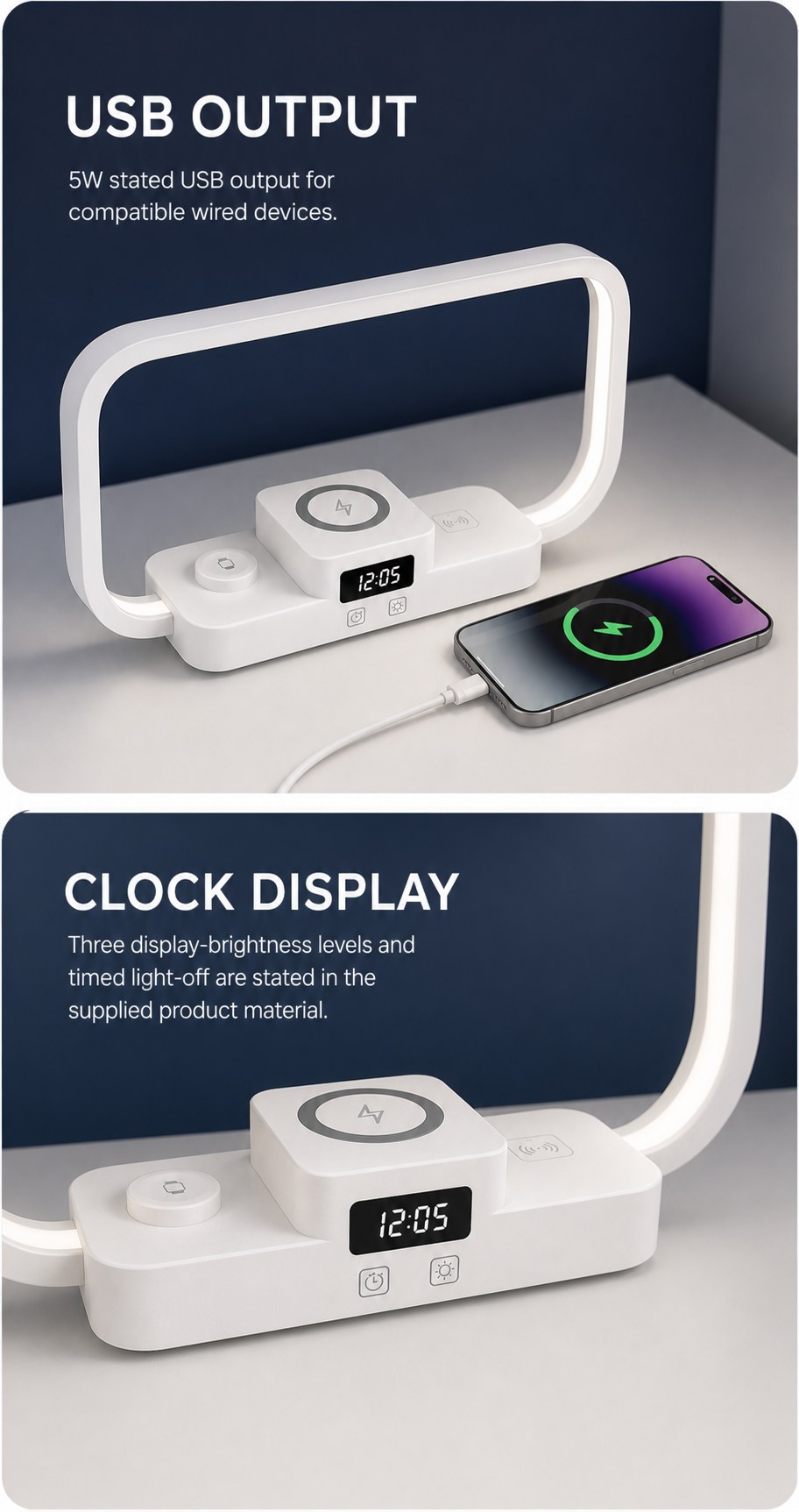 RY2230-M USB output and three-level clock display