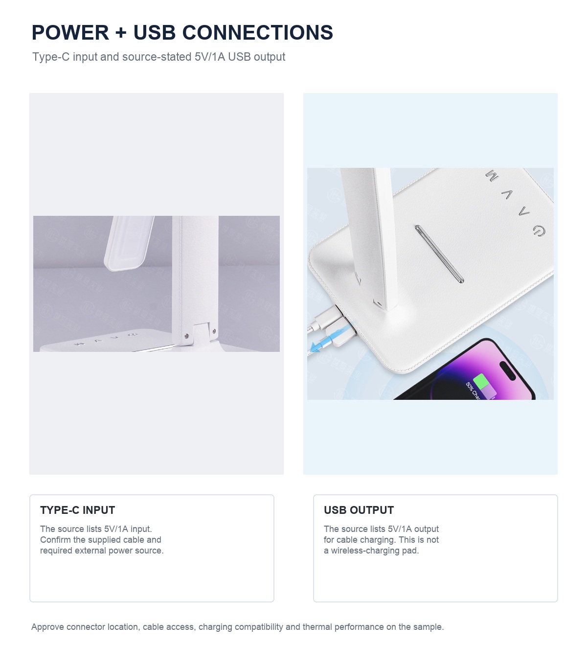 RY26-A Type-C input and USB output details