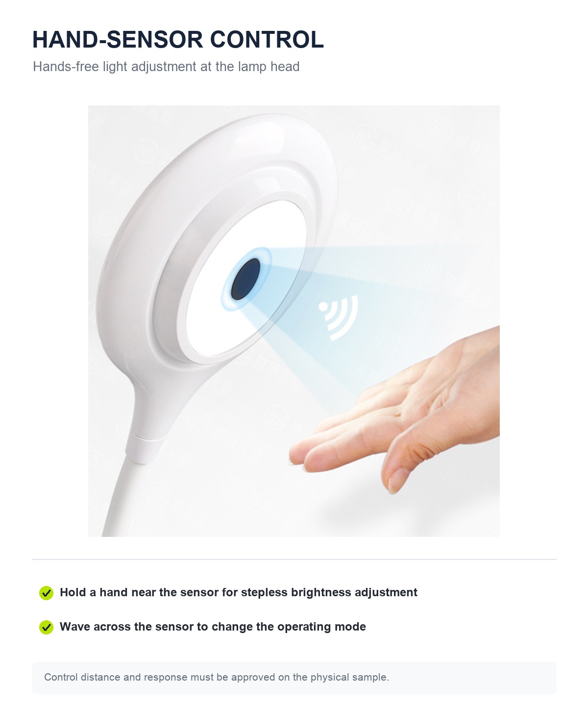 RY28-S hand-sensor control detail in English