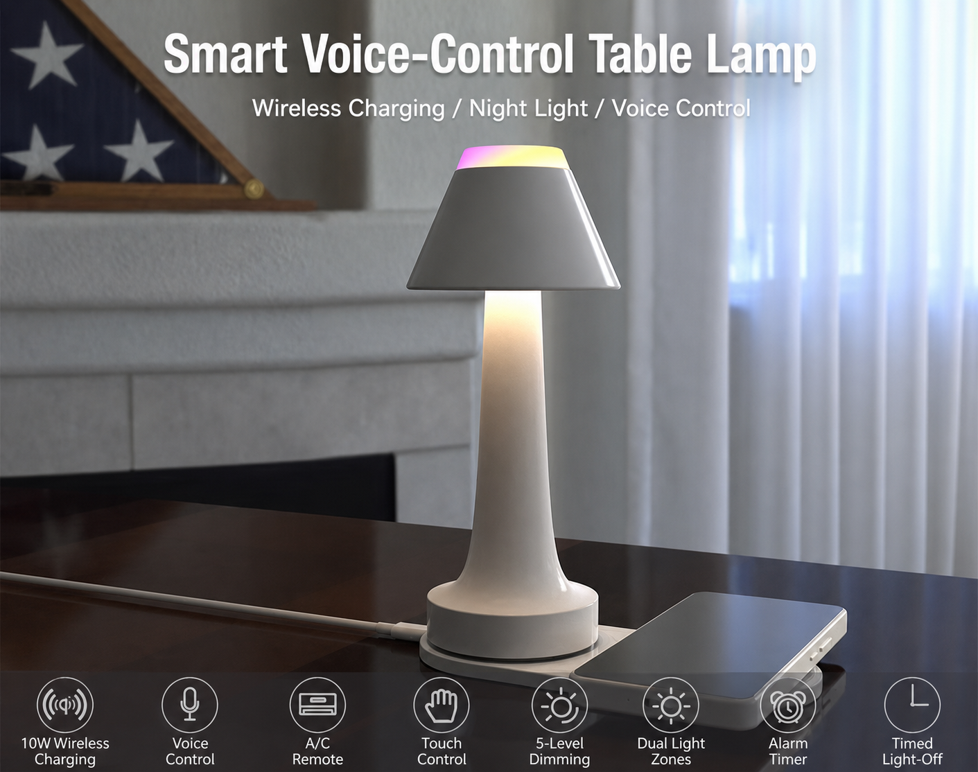 RY31 Smart Voice Control Table Lamp