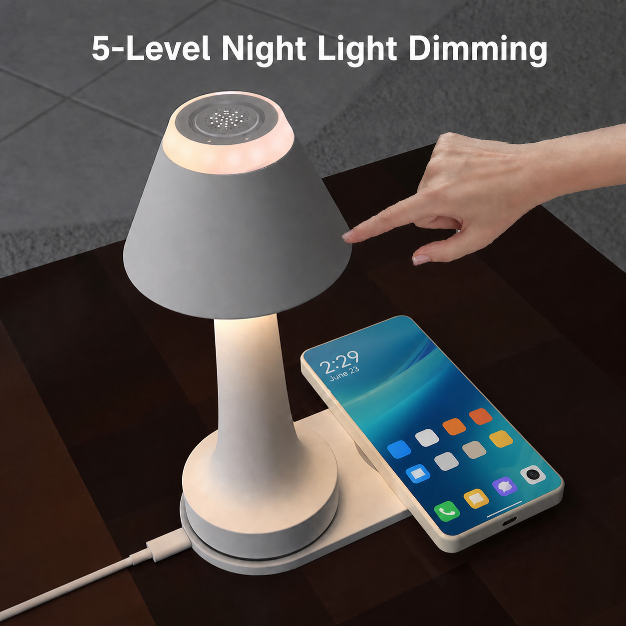 RY31 five-level night light dimming by touch
